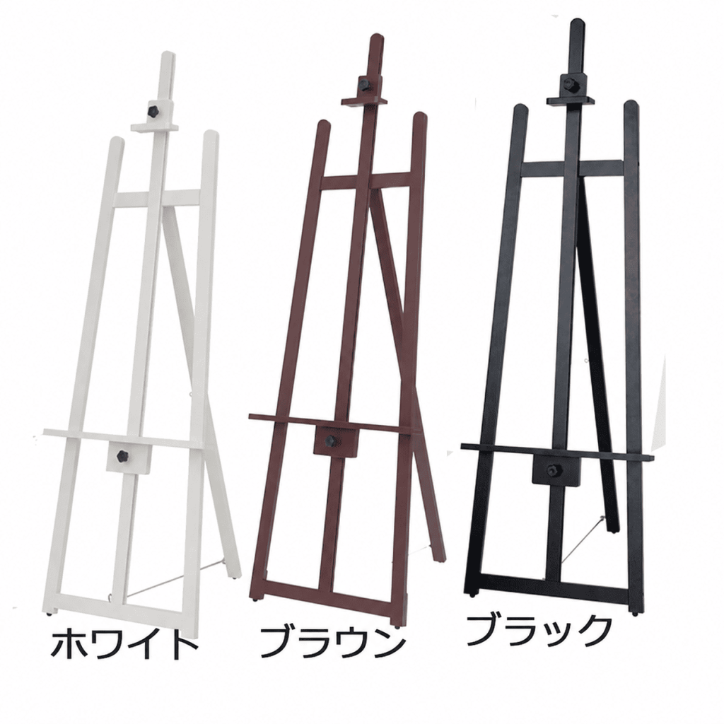 大型パネル対応の木製イーゼル フロント T-160